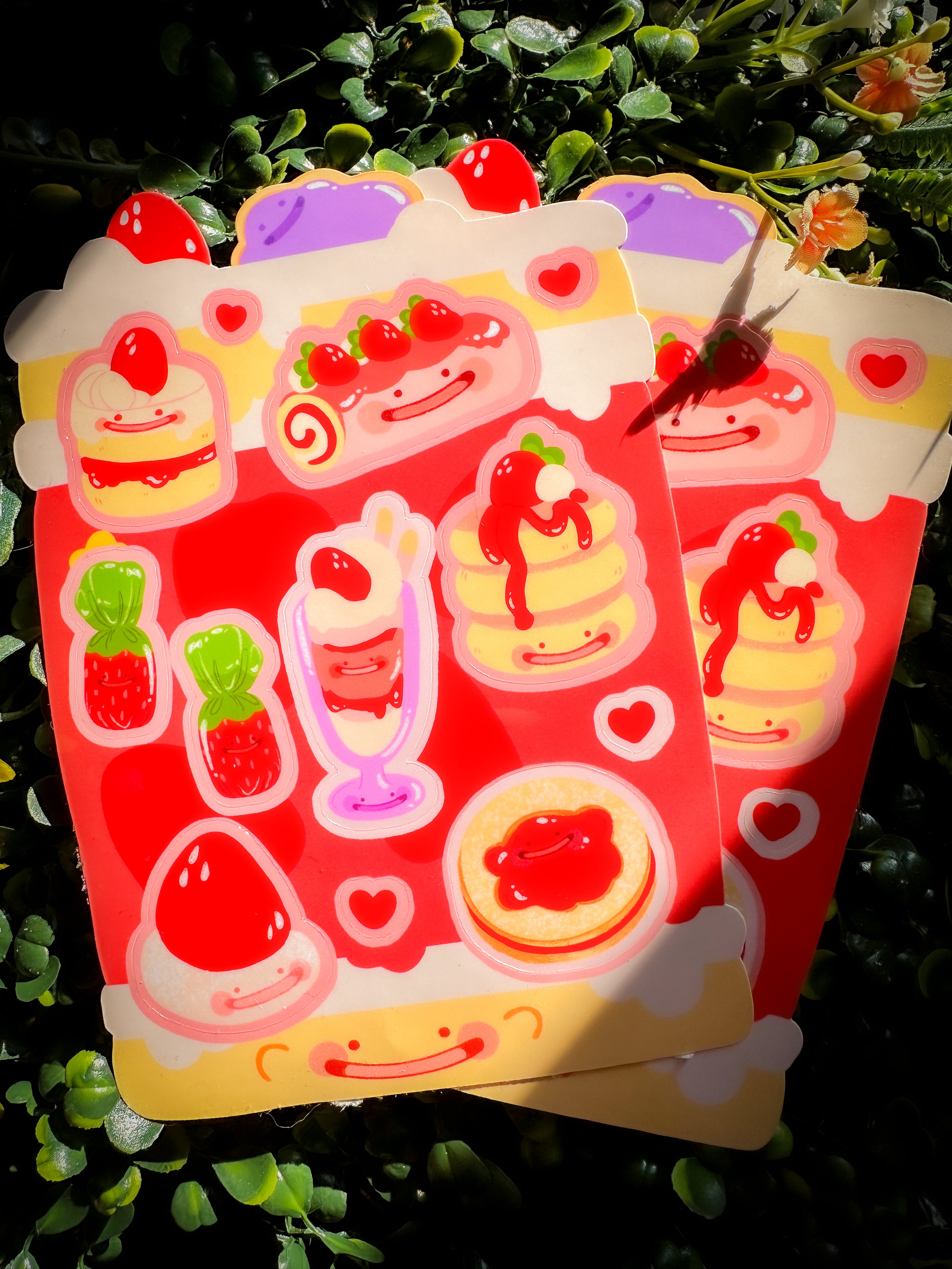 ditto-strawberry-sweet-treats-sticker-sheet