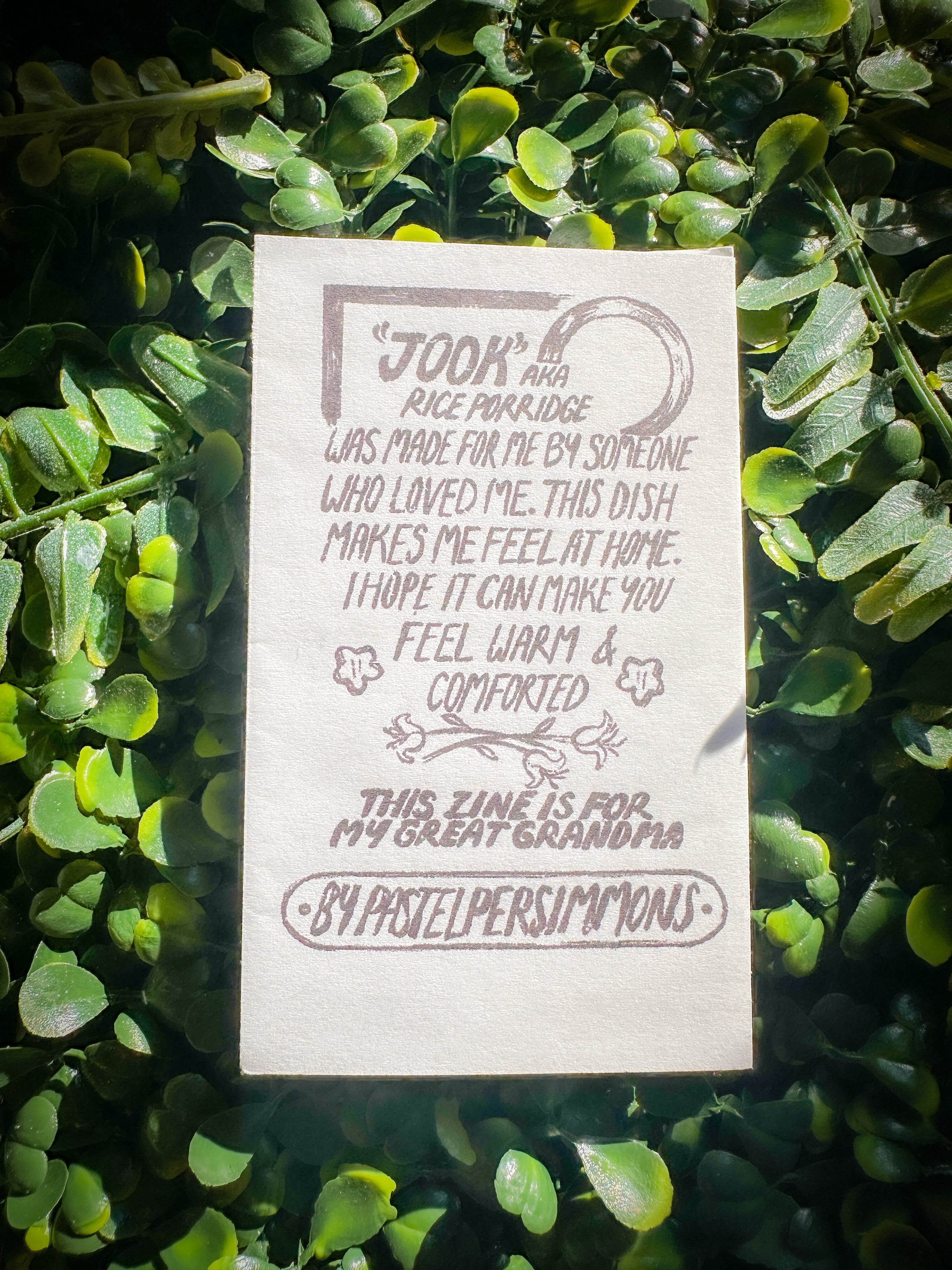 Jook Mini Zine