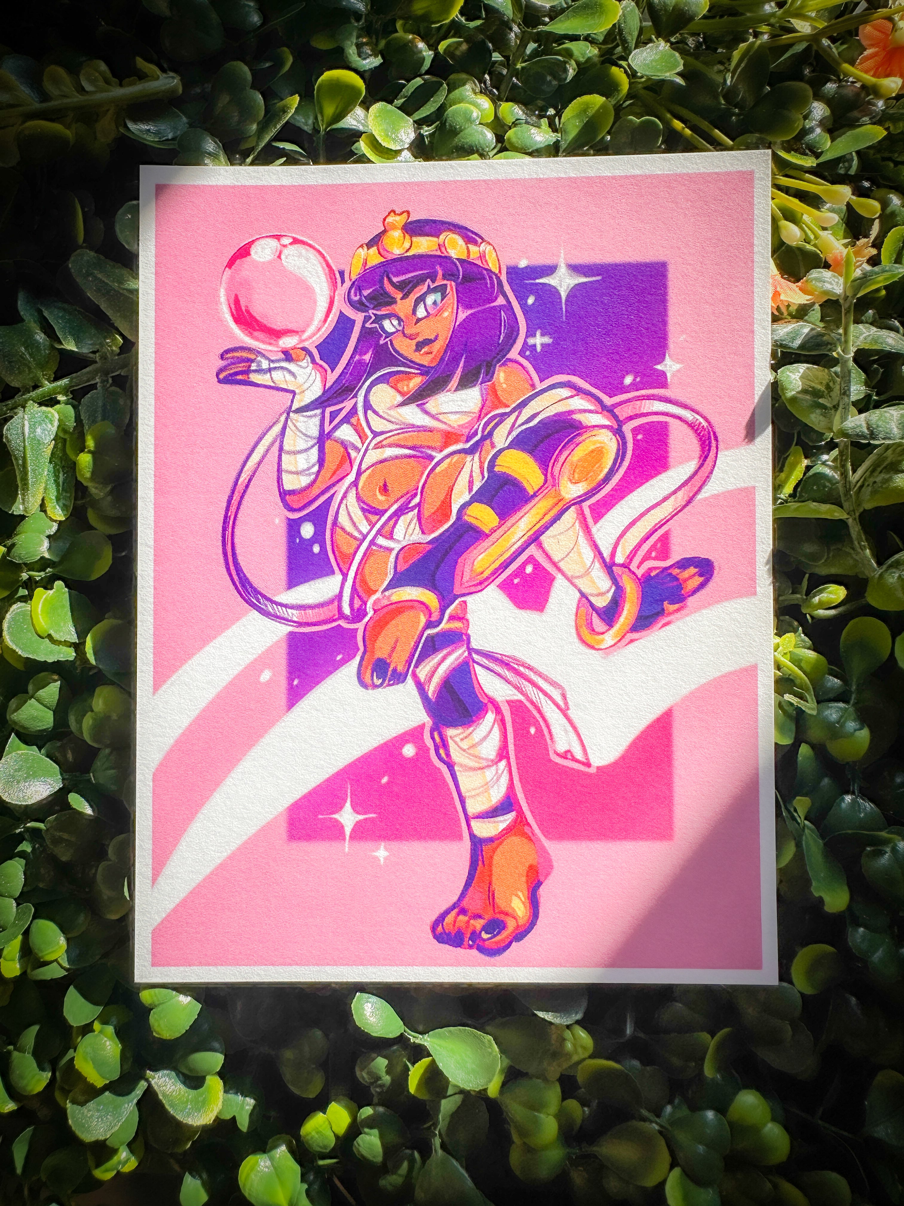 Menat Inspired Postcard Print